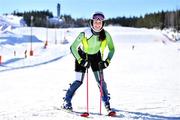 21 March 2022; Megan Ryan of Team Ireland poses for a portrait after an Alpine Skiing practice session on day two of the 2022 European Youth Winter Olympic Festival in Vuokatti, Finland. Photo by Eóin Noonan/Sportsfile