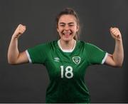 20 March 2022; Héidí O'Sullivan during a Republic of Ireland Women's Under 17's squad portrait session at CityWest Hotel in Dublin. Photo by Stephen McCarthy/Sportsfile
