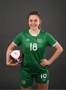 20 March 2022; Héidí O'Sullivan during a Republic of Ireland Women's Under 17's squad portrait session at CityWest Hotel in Dublin. Photo by Stephen McCarthy/Sportsfile