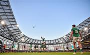 19 March 2022; Iain Henderson of Ireland wins possession in the lineout during the Guinness Six Nations Rugby Championship match between Ireland and Scotland at Aviva Stadium in Dublin. Photo by Ramsey Cardy/Sportsfile