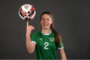 20 March 2022; Kate Thompson during a Republic of Ireland Women's Under 17's squad portrait session at CityWest Hotel in Dublin. Photo by Stephen McCarthy/Sportsfile