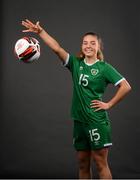 20 March 2022; Meabh Russell during a Republic of Ireland Women's Under 17's squad portrait session at CityWest Hotel in Dublin. Photo by Stephen McCarthy/Sportsfile