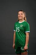20 March 2022; Meabh Russell during a Republic of Ireland Women's Under 17's squad portrait session at CityWest Hotel in Dublin. Photo by Stephen McCarthy/Sportsfile