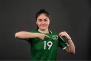 20 March 2022; Katie McCarn during a Republic of Ireland Women's Under 17's squad portrait session at CityWest Hotel in Dublin. Photo by Stephen McCarthy/Sportsfile