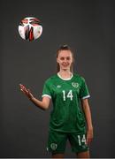 20 March 2022; Joy Ralph during a Republic of Ireland Women's Under 17's squad portrait session at CityWest Hotel in Dublin. Photo by Stephen McCarthy/Sportsfile
