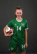 20 March 2022; Joy Ralph during a Republic of Ireland Women's Under 17's squad portrait session at CityWest Hotel in Dublin. Photo by Stephen McCarthy/Sportsfile