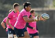 21 March 2022; Michael Ala'alatoa during Leinster Rugby squad training at UCD in Dublin. Photo by Ramsey Cardy/Sportsfile
