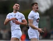 20 March 2022; Ben McCormack, left, and Kevin Feely of Kildare during the Allianz Football League Division 1 match between Kildare and Monaghan at St Conleth's Park in Newbridge, Kildare. Photo by Piaras Ó Mídheach/Sportsfile