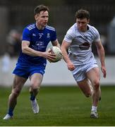 20 March 2022; Karl O'Connell of Monaghan in action against Jimmy Hyland of Kildare during the Allianz Football League Division 1 match between Kildare and Monaghan at St Conleth's Park in Newbridge, Kildare. Photo by Piaras Ó Mídheach/Sportsfile