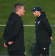 21 March 2022; Coach John Eustace, right, and Manager Stephen Kenny during a Republic of Ireland training session at the FAI National Training Centre in Abbotstown, Dublin. Photo by Stephen McCarthy/Sportsfile