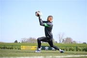 22 March 2022; Goalkeeper Gavin Bazunu during a Republic of Ireland training session at the FAI National Training Centre in Abbotstown, Dublin. Photo by Stephen McCarthy/Sportsfile