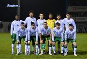 22 March 2022; The Republic of Ireland U20's before the friendly match between Republic of Ireland U20's and Republic of Ireland Amateur Selection at Home Farm FC in Dublin. Photo by Harry Murphy/Sportsfile