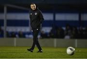 22 March 2022; Republic of Ireland U20's manager Jim Crawford during the friendly match between Republic of Ireland U20's and Republic of Ireland Amateur Selection at Home Farm FC in Dublin. Photo by Harry Murphy/Sportsfile