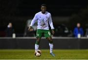 22 March 2022; Timi Sobowale of Republic of Ireland U20's during the friendly match between Republic of Ireland U20's and Republic of Ireland Amateur Selection at Home Farm FC in Dublin. Photo by Harry Murphy/Sportsfile