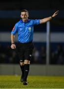 22 March 2022; Referee Paul Norton during the friendly match between Republic of Ireland U20's and Republic of Ireland Amateur Selection at Home Farm FC in Dublin. Photo by Harry Murphy/Sportsfile