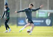 22 March 2022; Scott Hogan during a Republic of Ireland training session at the FAI National Training Centre in Abbotstown, Dublin. Photo by Stephen McCarthy/Sportsfile
