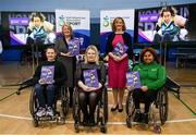 23 March 2022; In attendance at the IWA Sport launch Women in Sport Strategy are, from left, Paralympian Kerrie Leonard, Rosemary Keogh, IWA CEO, Deirdre Mongan, Chairperson of the IWA-Sport Women in Sport committee, Dr Una May, CEO Sport Ireland, and Paralympian Britney Arendse at the IWA Sports Centre in Dublin. Photo by Harry Murphy/Sportsfile