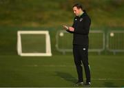 23 March 2022; Assistant coach John O'Shea during a Republic of Ireland U21's training session at FAI National Training Centre in Abbotstown, Dublin. Photo by Harry Murphy/Sportsfile