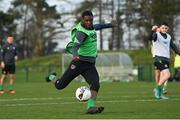 23 March 2022; Mipo Odubeko during a Republic of Ireland U21's training session at FAI National Training Centre in Abbotstown, Dublin. Photo by Harry Murphy/Sportsfile