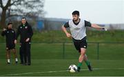 23 March 2022; Eiran Cashin during a Republic of Ireland U21's training session at FAI National Training Centre in Abbotstown, Dublin. Photo by Harry Murphy/Sportsfile