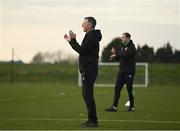 23 March 2022; Manager Jim Crawford and assistant coach John O'Shea during a Republic of Ireland U21's training session at FAI National Training Centre in Abbotstown, Dublin. Photo by Harry Murphy/Sportsfile