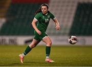23 March 2022; Michaela Lawrence of Republic of Ireland during the UEFA EURO2022 Women's Under-17 Round 2 qualifying match between Republic of Ireland and Slovakia at Tallaght Stadium in Dublin. Photo by Piaras Ó Mídheach/Sportsfile