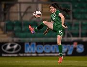 23 March 2022; Katie McCarn of Republic of Ireland during the UEFA EURO2022 Women's Under-17 Round 2 qualifying match between Republic of Ireland and Slovakia at Tallaght Stadium in Dublin. Photo by Piaras Ó Mídheach/Sportsfile
