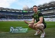 24 March 2022; John West Féile Ambassador and Mayo footballer Lee Keegan in attendance during the John West Féile 2022 Launch at Croke Park in Dublin. Photo by Sam Barnes/Sportsfile