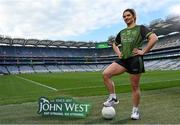 24 March 2022; John West Féile Ambassador and Dublin footballer Niamh Collins in attendance during the John West Féile 2022 Launch at Croke Park in Dublin. Photo by Sam Barnes/Sportsfile