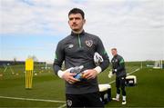 24 March 2022; Goalkeeper Max O'Leary during a Republic of Ireland training session at the FAI National Training Centre in Abbotstown, Dublin. Photo by Stephen McCarthy/Sportsfile