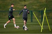 24 March 2022; Josh Cullen during a Republic of Ireland training session at the FAI National Training Centre in Abbotstown, Dublin. Photo by Stephen McCarthy/Sportsfile