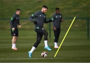 24 March 2022; Matt Doherty during a Republic of Ireland training session at the FAI National Training Centre in Abbotstown, Dublin. Photo by Stephen McCarthy/Sportsfile