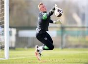 24 March 2022; Goalkeeper James Talbot during a Republic of Ireland training session at the FAI National Training Centre in Abbotstown, Dublin. Photo by Stephen McCarthy/Sportsfile
