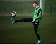 24 March 2022; James McClean during a Republic of Ireland training session at the FAI National Training Centre in Abbotstown, Dublin. Photo by Stephen McCarthy/Sportsfile