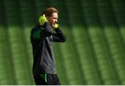 25 March 2022; Goalkeeper Caoimhin Kelleher during a Republic of Ireland training session at Aviva Stadium in Dublin. Photo by Stephen McCarthy/Sportsfile