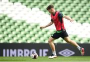 25 March 2022; Dara O'Shea during a Republic of Ireland training session at Aviva Stadium in Dublin. Photo by Stephen McCarthy/Sportsfile