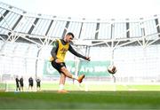 25 March 2022; Troy Parrott during a Republic of Ireland training session at Aviva Stadium in Dublin. Photo by Stephen McCarthy/Sportsfile