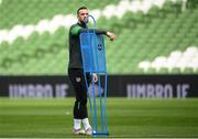 25 March 2022; Shane Duffy during a Republic of Ireland training session at Aviva Stadium in Dublin. Photo by Stephen McCarthy/Sportsfile