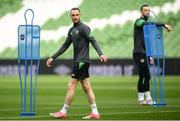 25 March 2022; Will Keane during a Republic of Ireland training session at Aviva Stadium in Dublin. Photo by Stephen McCarthy/Sportsfile