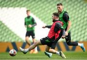 25 March 2022; Ryan Manning during a Republic of Ireland training session at Aviva Stadium in Dublin. Photo by Stephen McCarthy/Sportsfile
