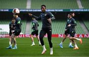 25 March 2022; Chiedozie Ogbene during a Republic of Ireland training session at Aviva Stadium in Dublin. Photo by Stephen McCarthy/Sportsfile