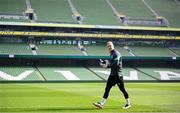 25 March 2022; Goalkeeper James Talbot during a Republic of Ireland training session at Aviva Stadium in Dublin. Photo by Stephen McCarthy/Sportsfile