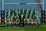 25 March 2022; Ireland players with IRFU president Des Kavanagh before the Ireland Women's Rugby captain's run at the RDS Arena in Dublin. Photo by Seb Daly/Sportsfile