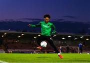 25 March 2022; Uniss Kargbo of Cork City warms up before the SSE Airtricity League First Division match between Cork City and Athlone Town at Turners Cross in Cork. Photo by Michael P Ryan/Sportsfile