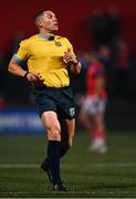 25 March 2022; Referee Craig Evans during the United Rugby Championship match between Munster and Benetton at Musgrave Park in Cork. Photo by Piaras Ó Mídheach/Sportsfile
