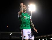 25 March 2022; Ruairi Keating of Cork City celebrates after scoring his side's second goal during the SSE Airtricity League First Division match between Cork City and Athlone Town at Turners Cross in Cork. Photo by Michael P Ryan/Sportsfile