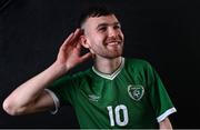 26 March 2022; Dillon Sheridan during a Republic of Ireland CP squad portrait session at the Radisson Blu Dublin Airport Hotel in Dublin. Photo by Seb Daly/Sportsfile