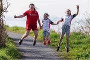 26 March 2022; parkrun Ireland in partnership with Vhi, added a new parkrun at Illaunmanagh in Shannon, Clare on Saturday, 26th of March. parkruns take place over a 5km course weekly, are free to enter and are open to all ages and abilities, providing a fun and safe environment to enjoy exercise. To register for a parkrun near you visit www.parkrun.ie. Pictured at the parkrun is the Keane family from Shannon. Photo by Natasha Barton/Sportsfile