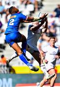 26 March 2022; Damian Willemse of DHL Stormers and Mike Lowry of Ulster during the United Rugby Championship match between DHL Stormers and Ulster at Cape Town Stadium in Cape Town, South Africa. Photo by Ashley Vlotman/Sportsfile