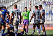 26 March 2022; Referee Gianlucu Gnecchi during the United Rugby Championship match between DHL Stormers and Ulster at Cape Town Stadium in Cape Town, South Africa. Photo by Ashley Vlotman/Sportsfile